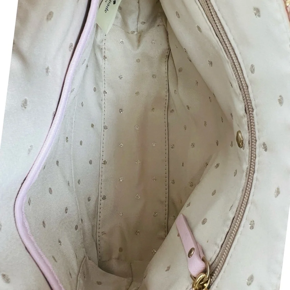 Kate Spade Pink Crystal Davies Merriam Bag and Matchjng Wallet Rare Set